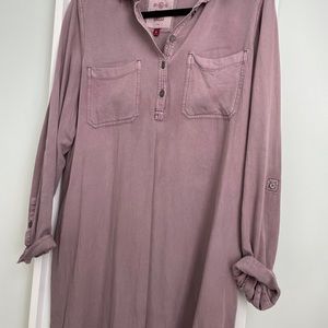 Button up shirt dress